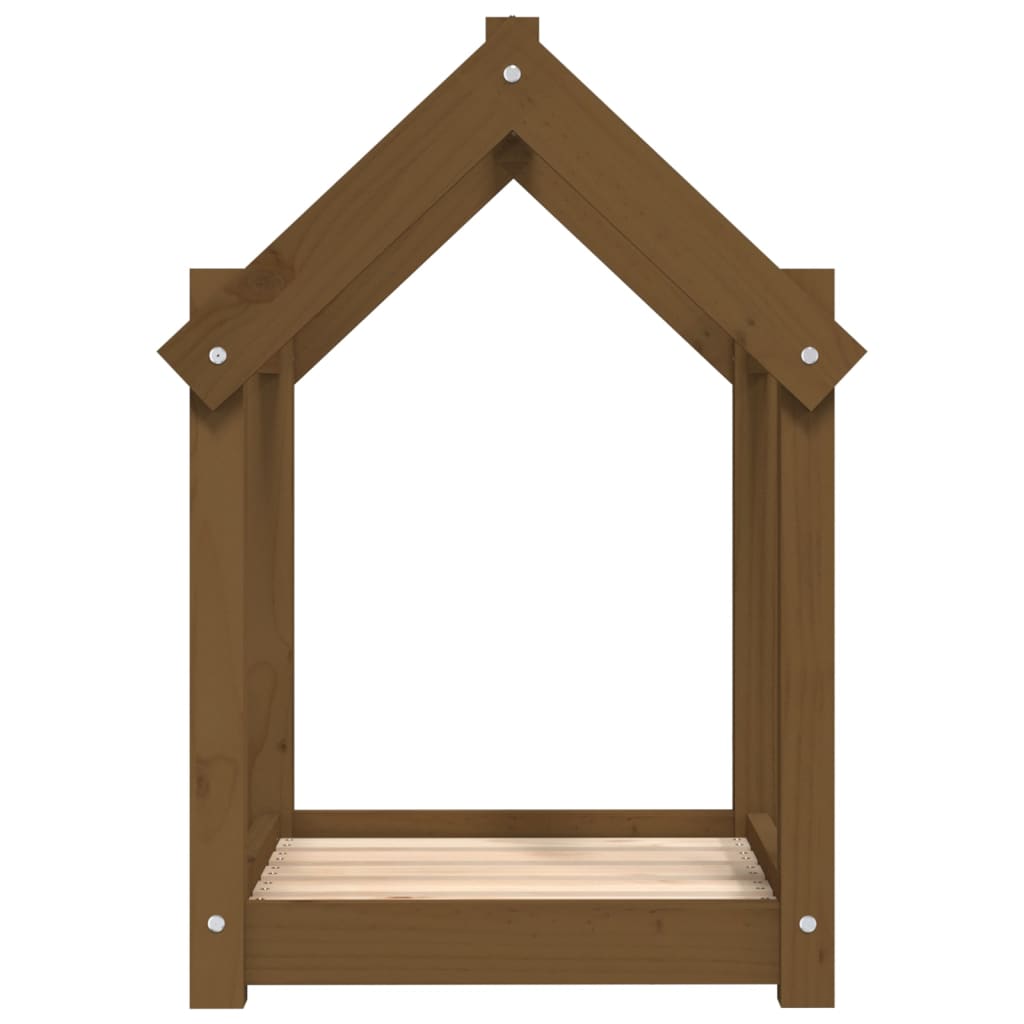 Cuccia per Cani Ambra 61x50x70 cm in Legno Massello di Pino
