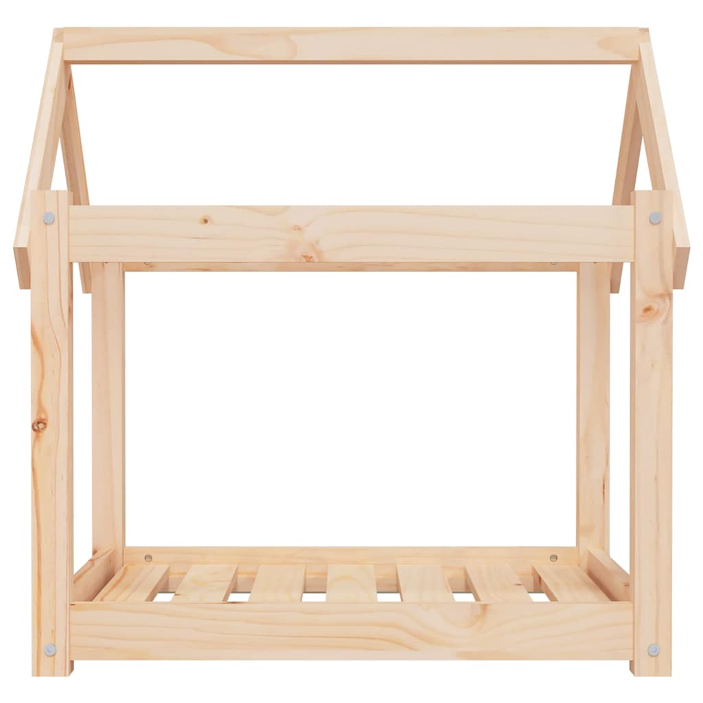 Cuccia per Cani 71x55x70 cm in Legno Massello di Pino
