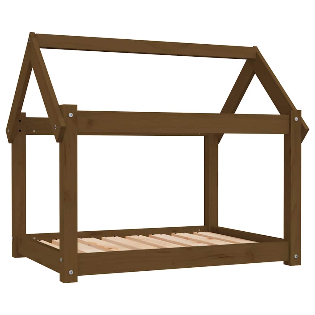 Cuccia per Cani Ambra 81x60x70 cm in Legno Massello di Pino