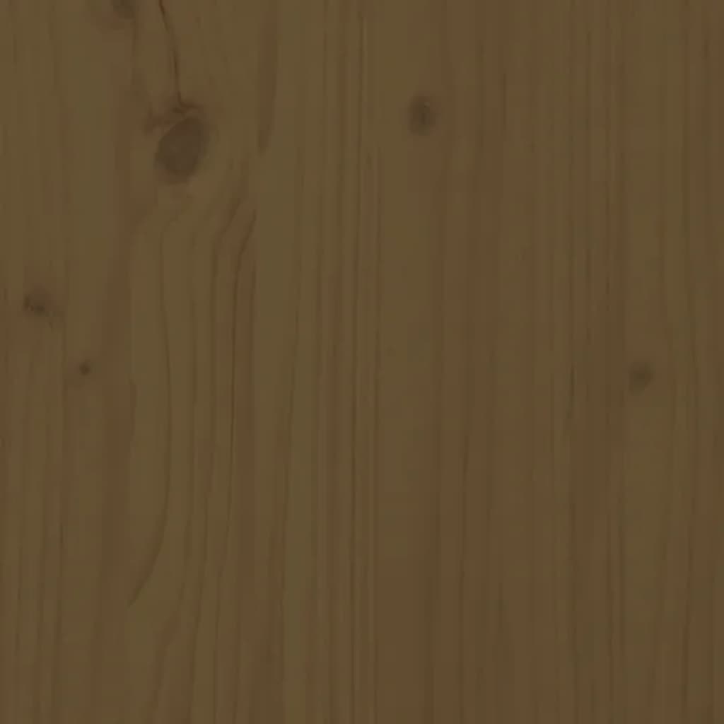 Fioriera Marrone Ambra 178,5x44x75 cm in Legno Massello di Pino