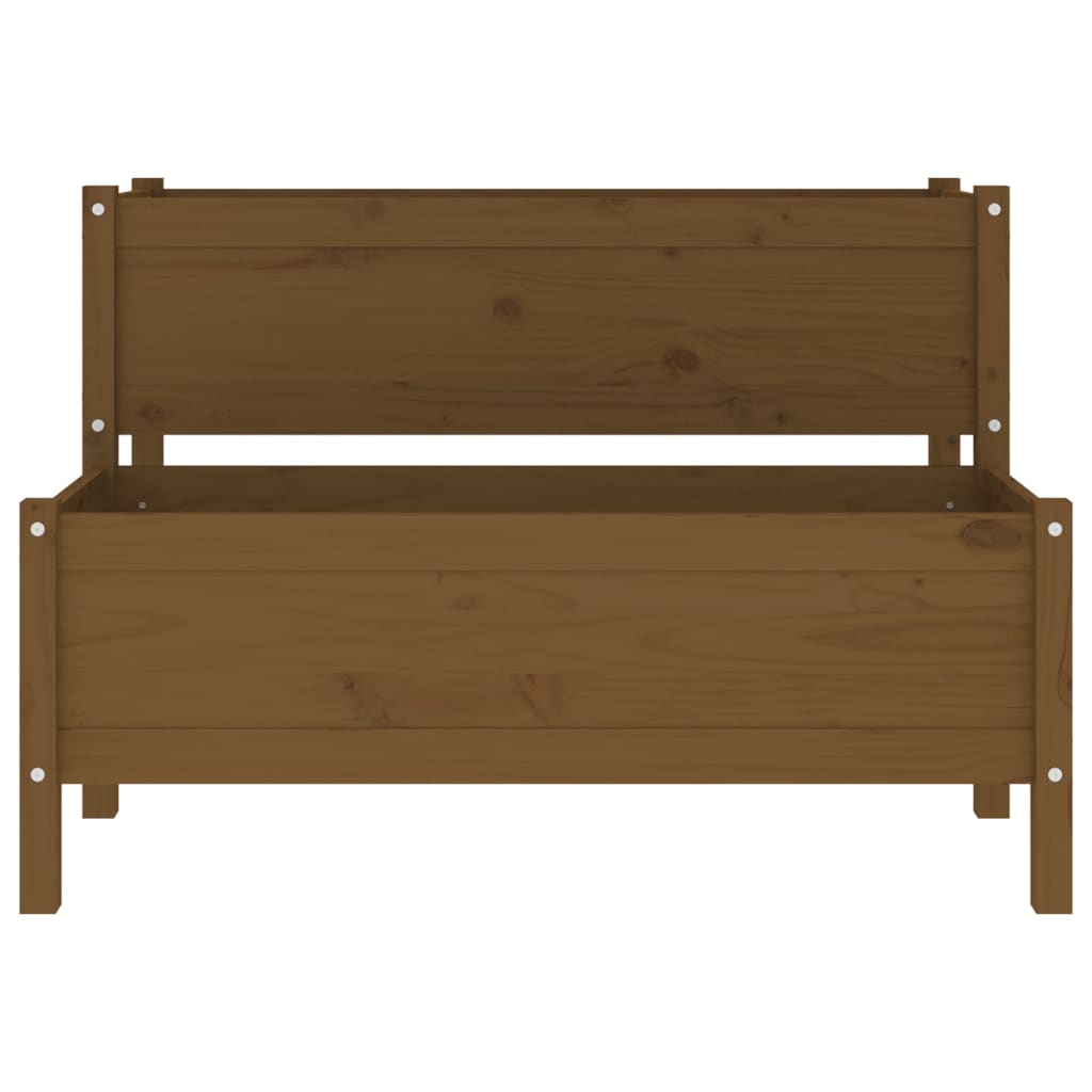 Fioriera Marrone Ambra 110x84x75 cm in Legno Massello di Pino
