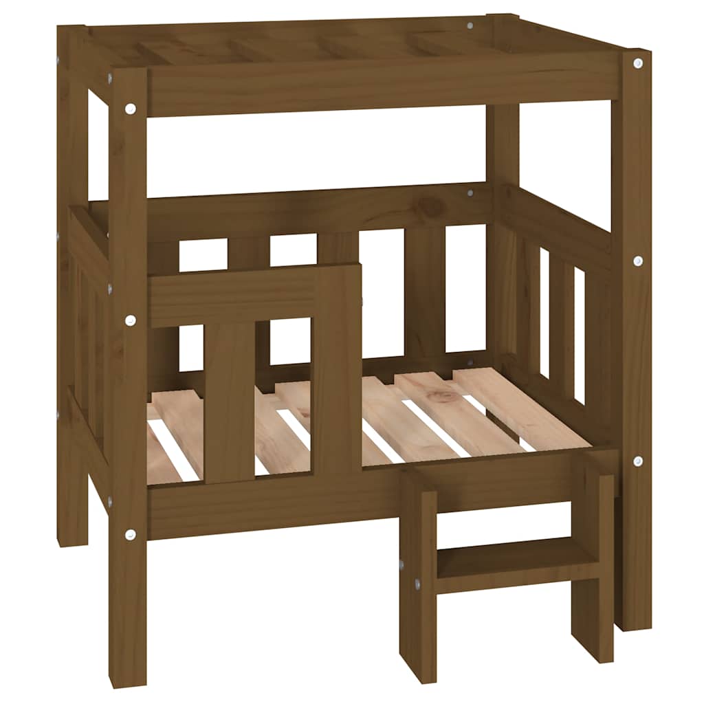 Cuccia per Cani Ambra 65,5x50,5x70 cm in Legno Massello di Pino