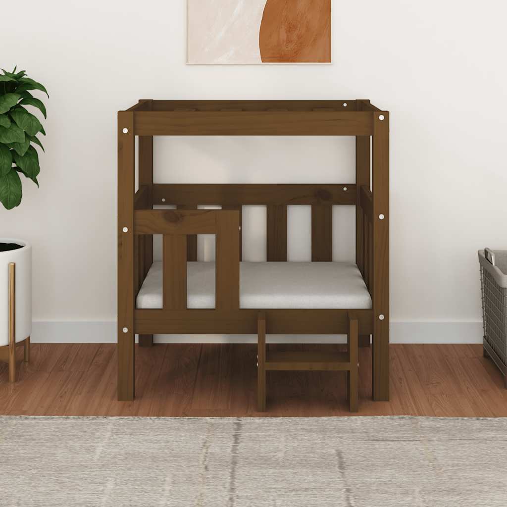 Cuccia per Cani Ambra 65,5x50,5x70 cm in Legno Massello di Pino