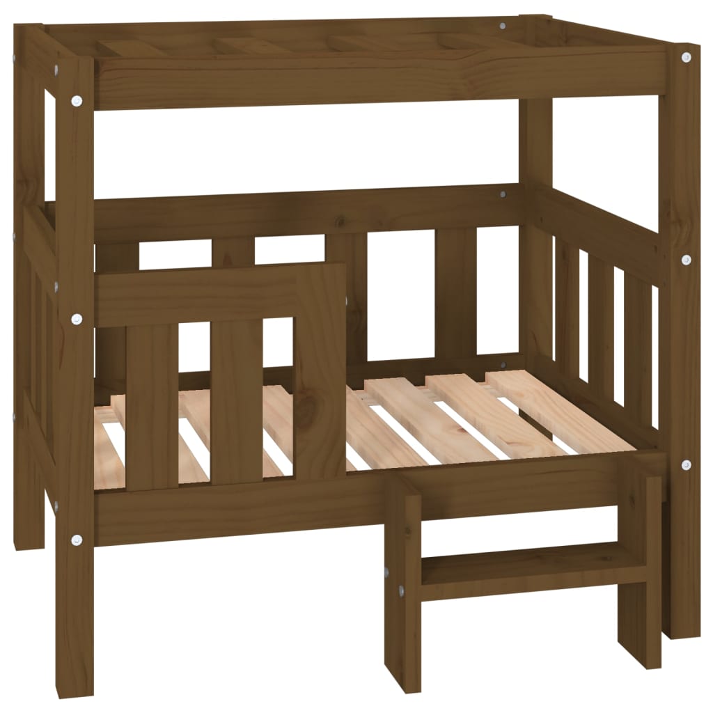 Cuccia per Cani Ambra 75,5x63,5x70 cm in Legno Massello di Pino