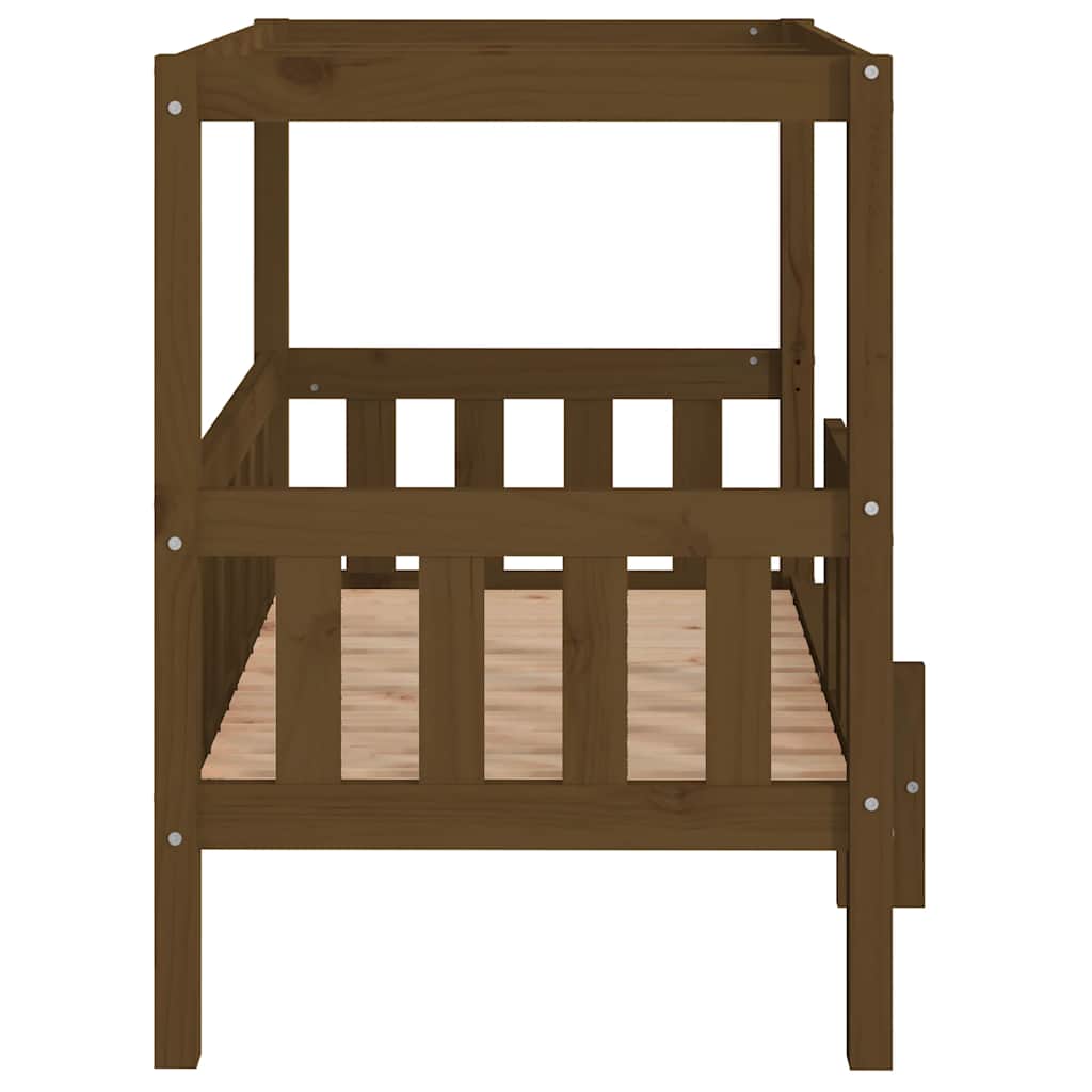 Cuccia per Cani Ambra 95,5x73,5x90 cm in Legno Massello di Pino