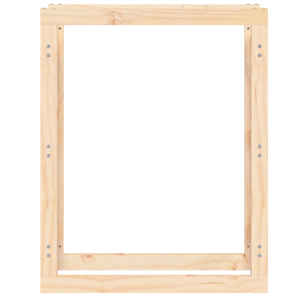 Portalegna 80x25x100 cm in Legno Massello di Pino