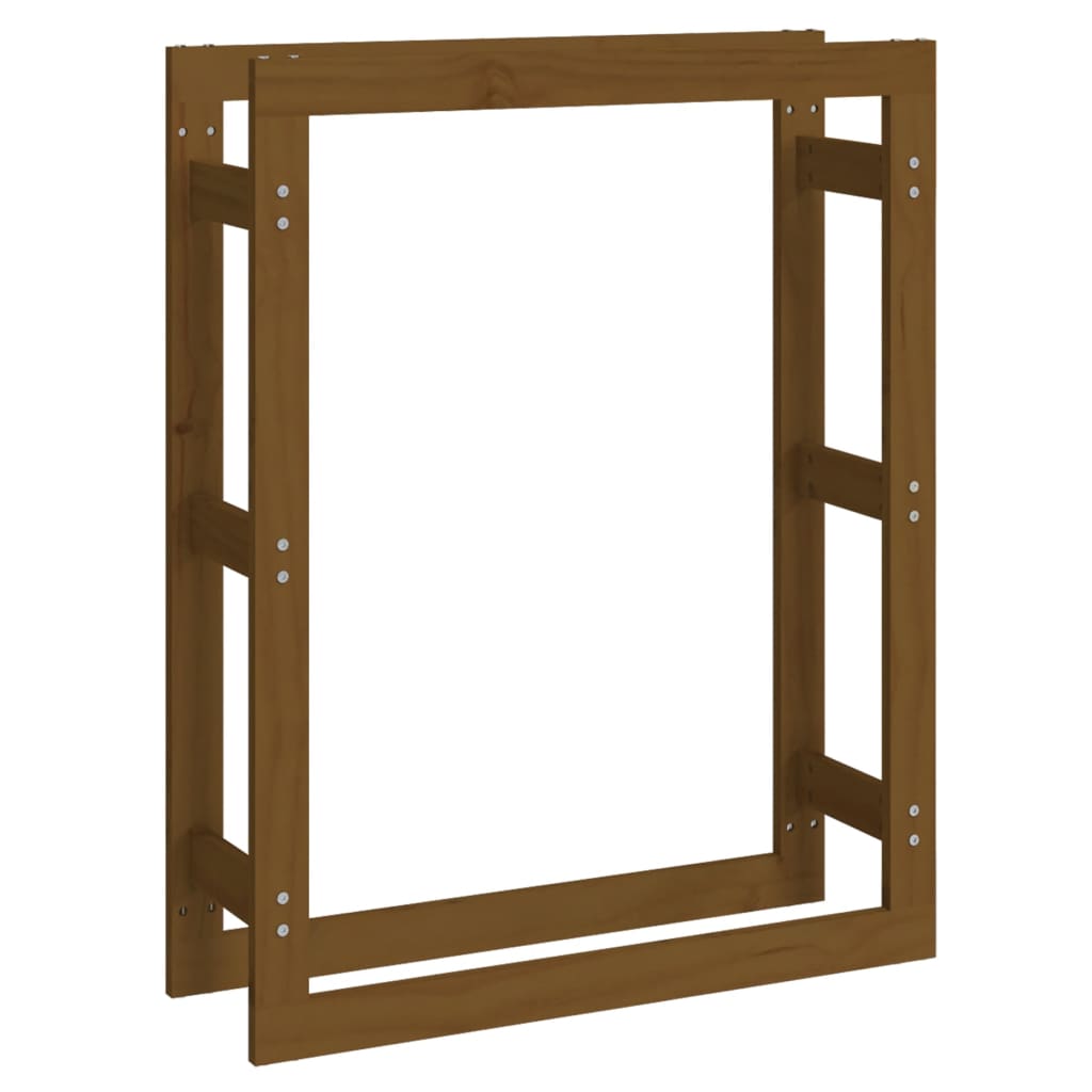   Portalegna Marrone Ambra 80x25x100cm in Legno Massello di Pino