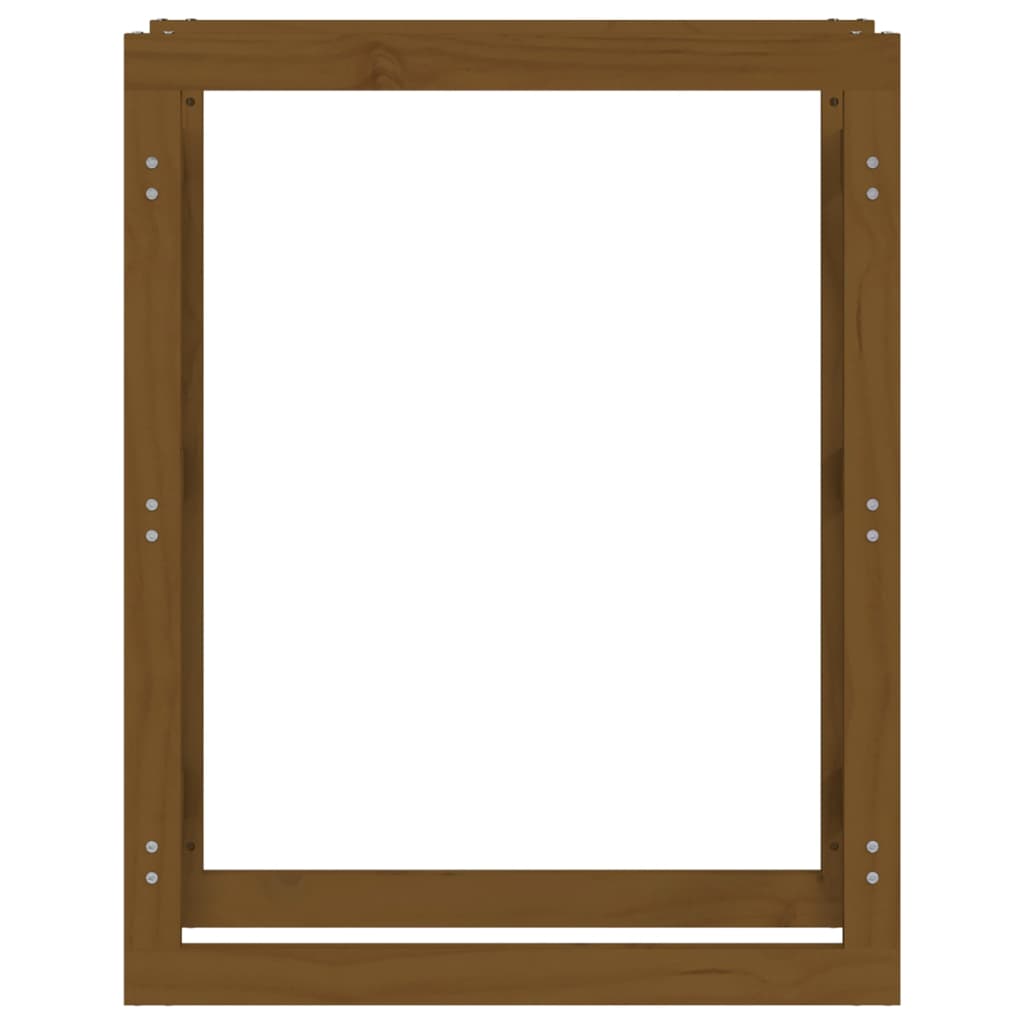   Portalegna Marrone Ambra 80x25x100cm in Legno Massello di Pino