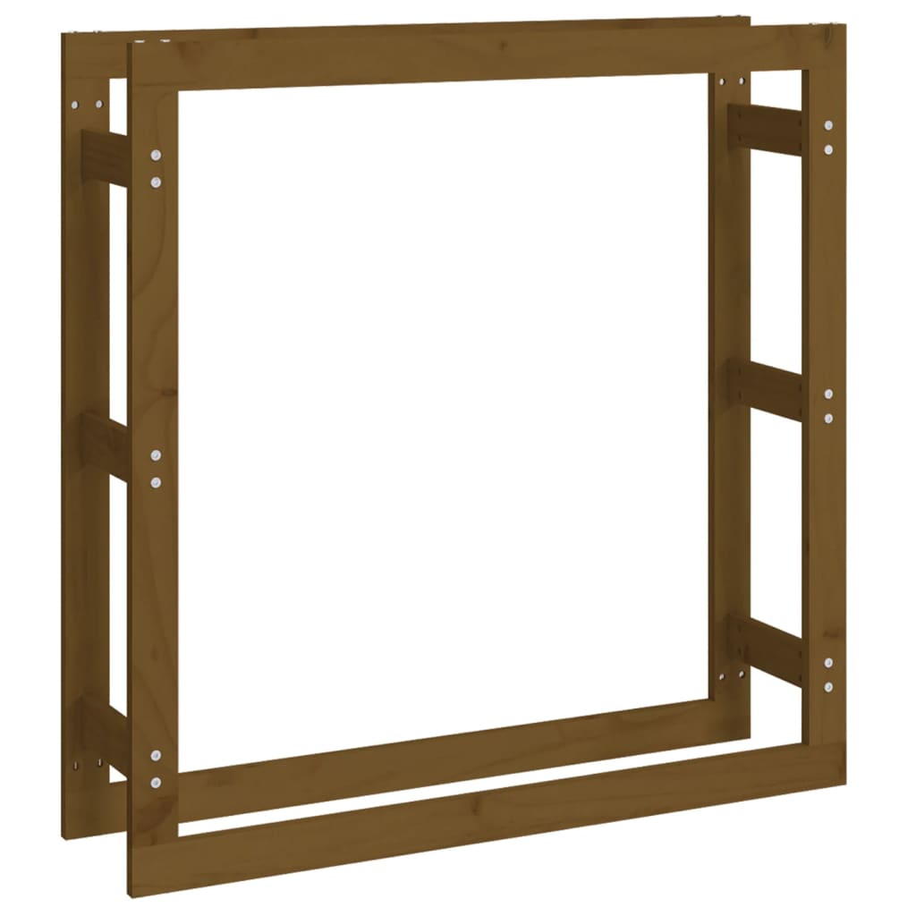   Portalegna Marrone Ambra 100x25x100cm Legno Massello di Pino