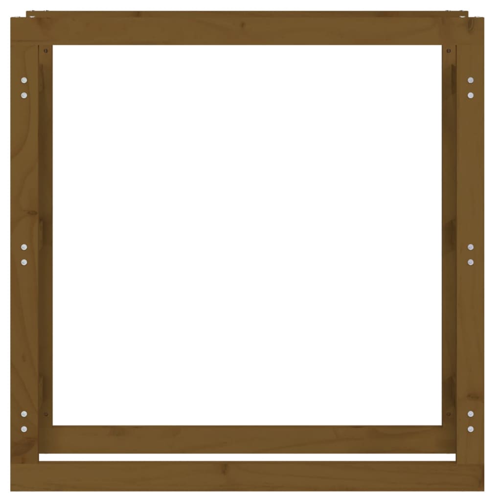   Portalegna Marrone Ambra 100x25x100cm Legno Massello di Pino