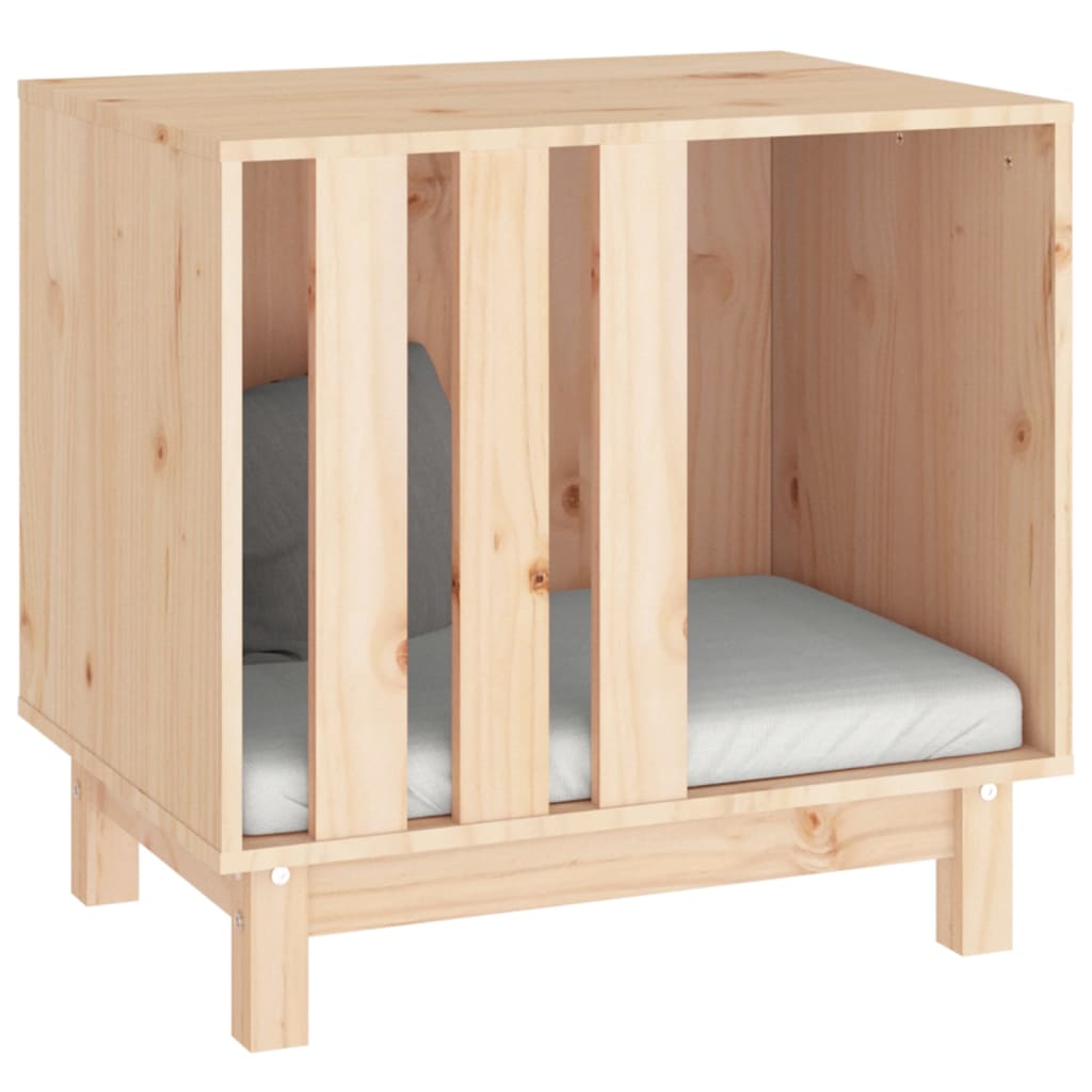 Casetta per Cani 60x45x57 cm in Legno Massello di Pino