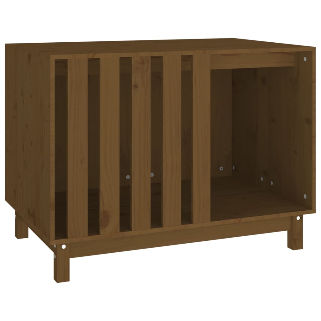 Casetta per Cani Ambra 90x60x67 cm in Legno Massello di Pino