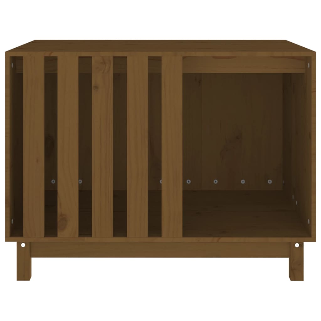 Casetta per Cani Ambra 90x60x67 cm in Legno Massello di Pino