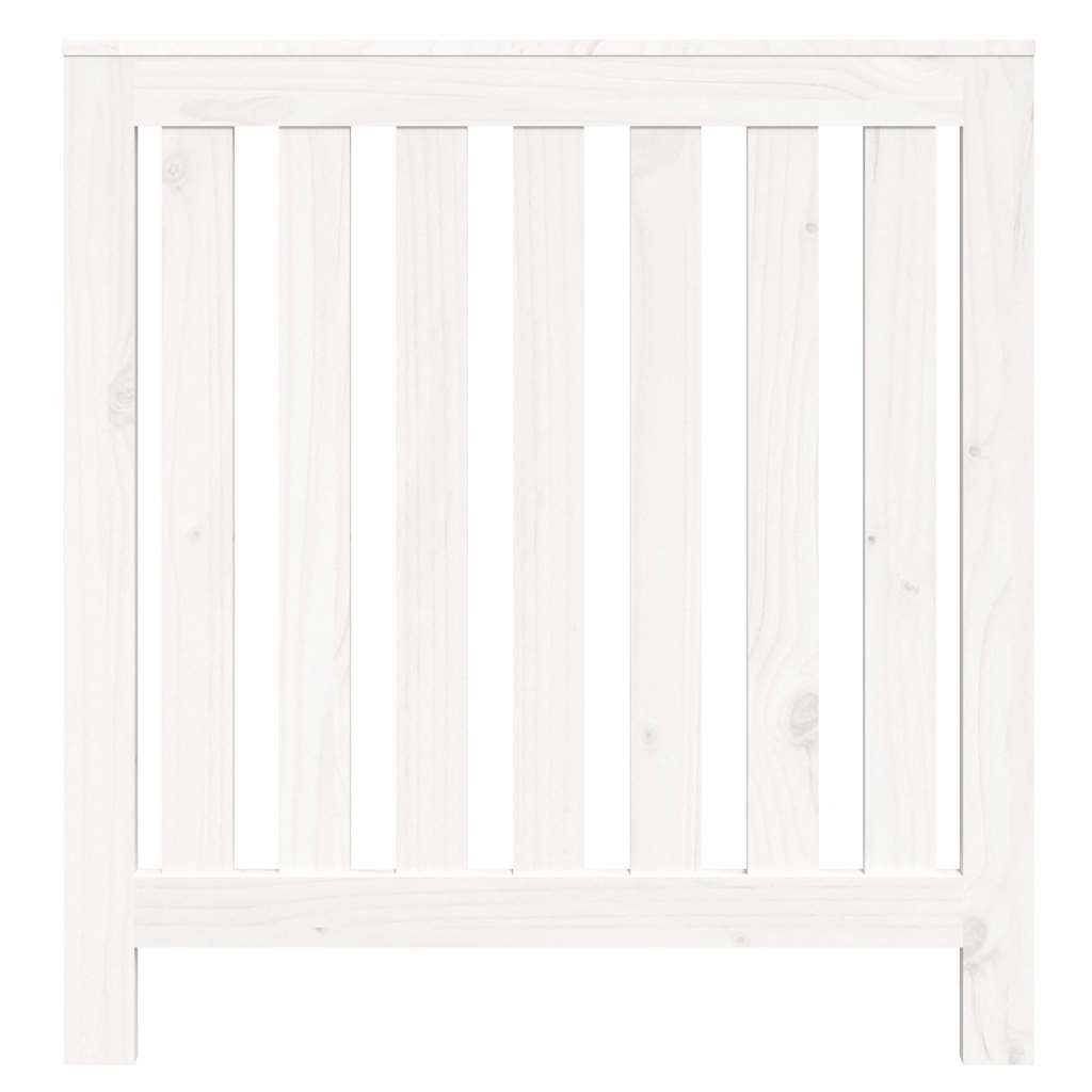 Copertura Termosifone Bianca 79,5x19x84 cm Legno Massello Pino