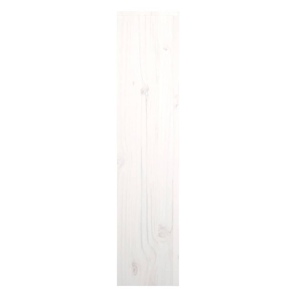 Copertura Termosifone Bianca 79,5x19x84 cm Legno Massello Pino