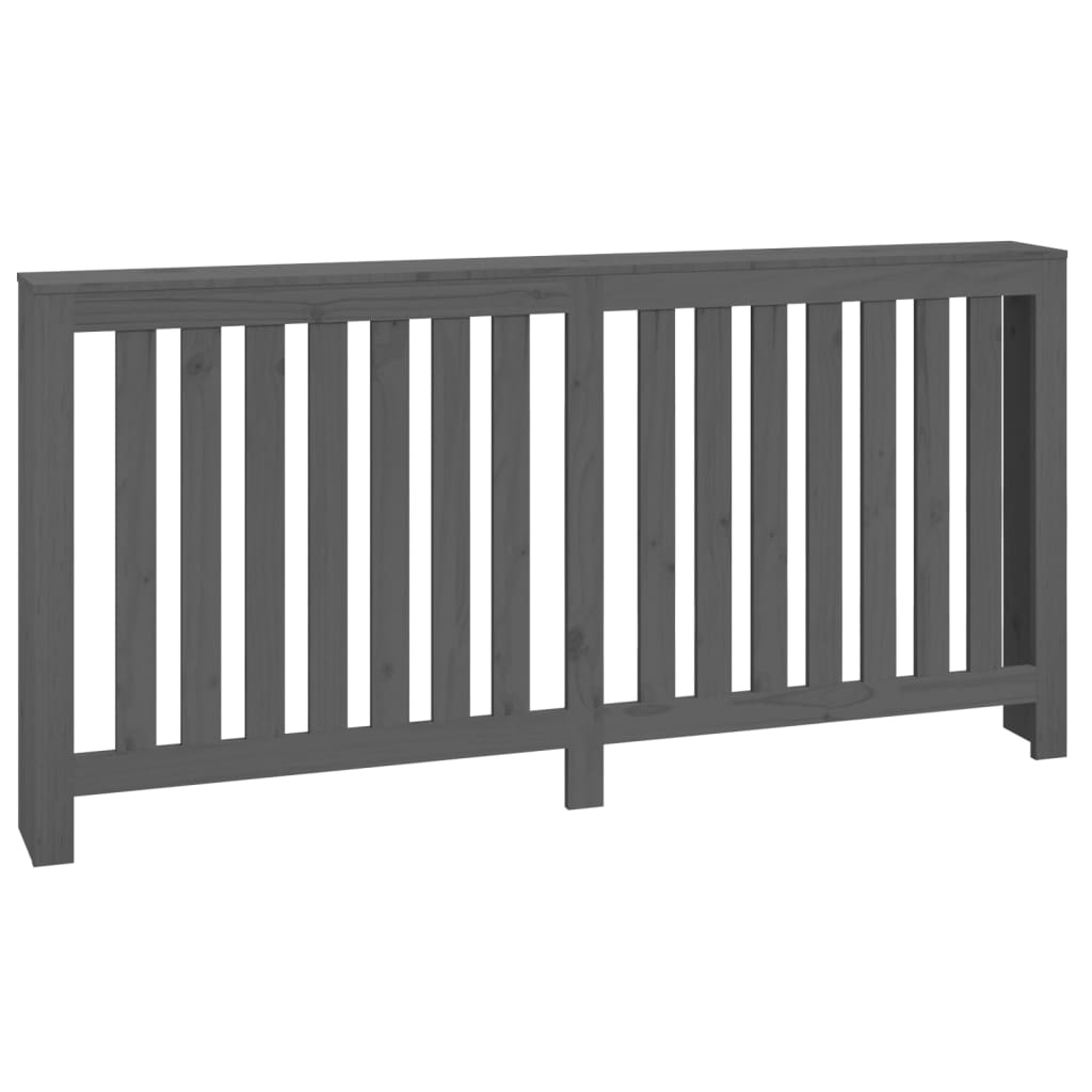 Copertura Termosifone Grigia 169x19x84 cm Legno Massello Pino