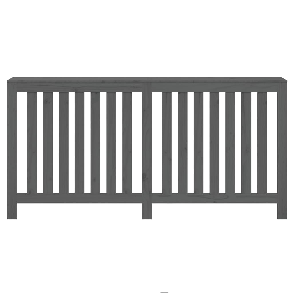 Copertura Termosifone Grigia 169x19x84 cm Legno Massello Pino