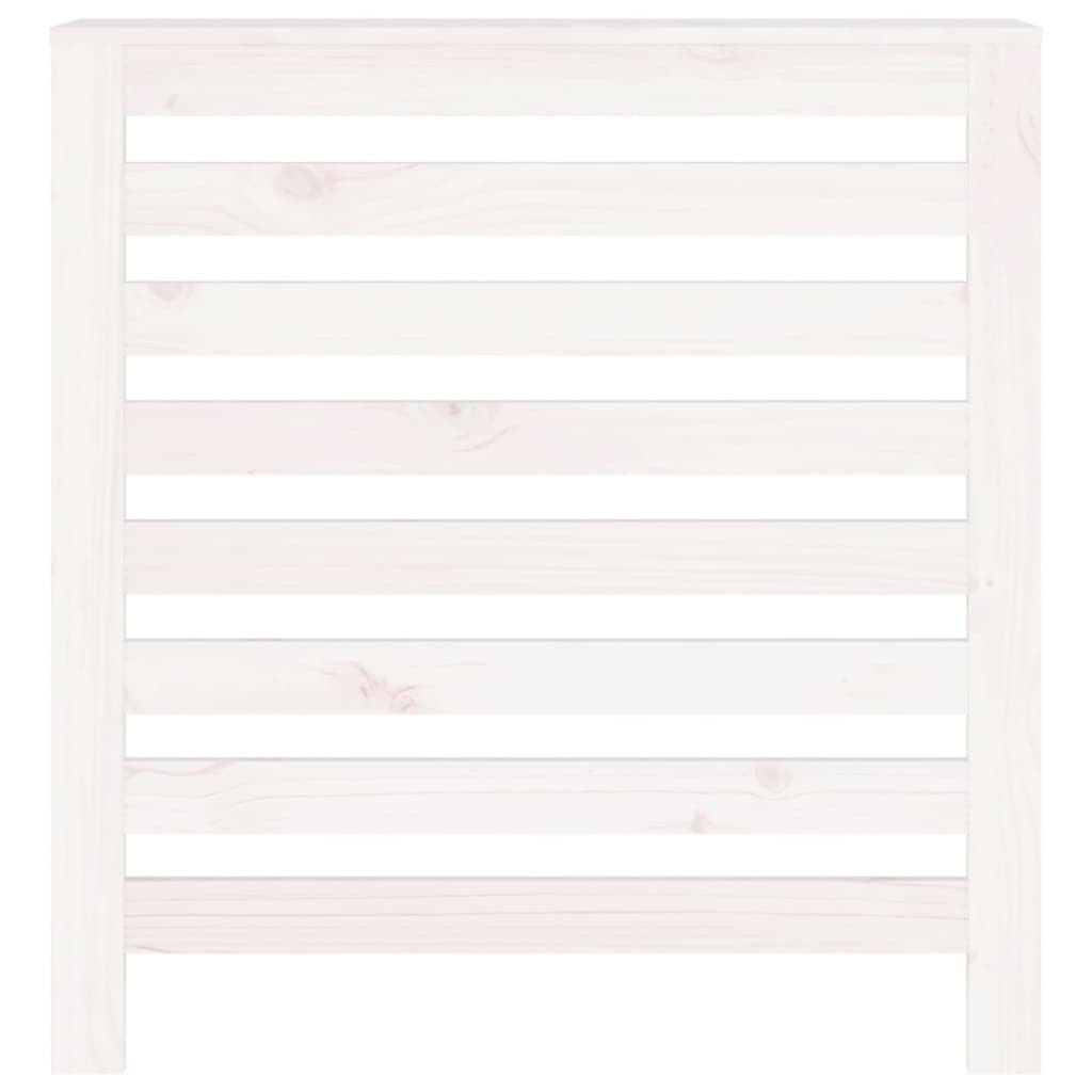 Copertura Termosifone Bianca 79,5x19x84 cm Legno Massello Pino