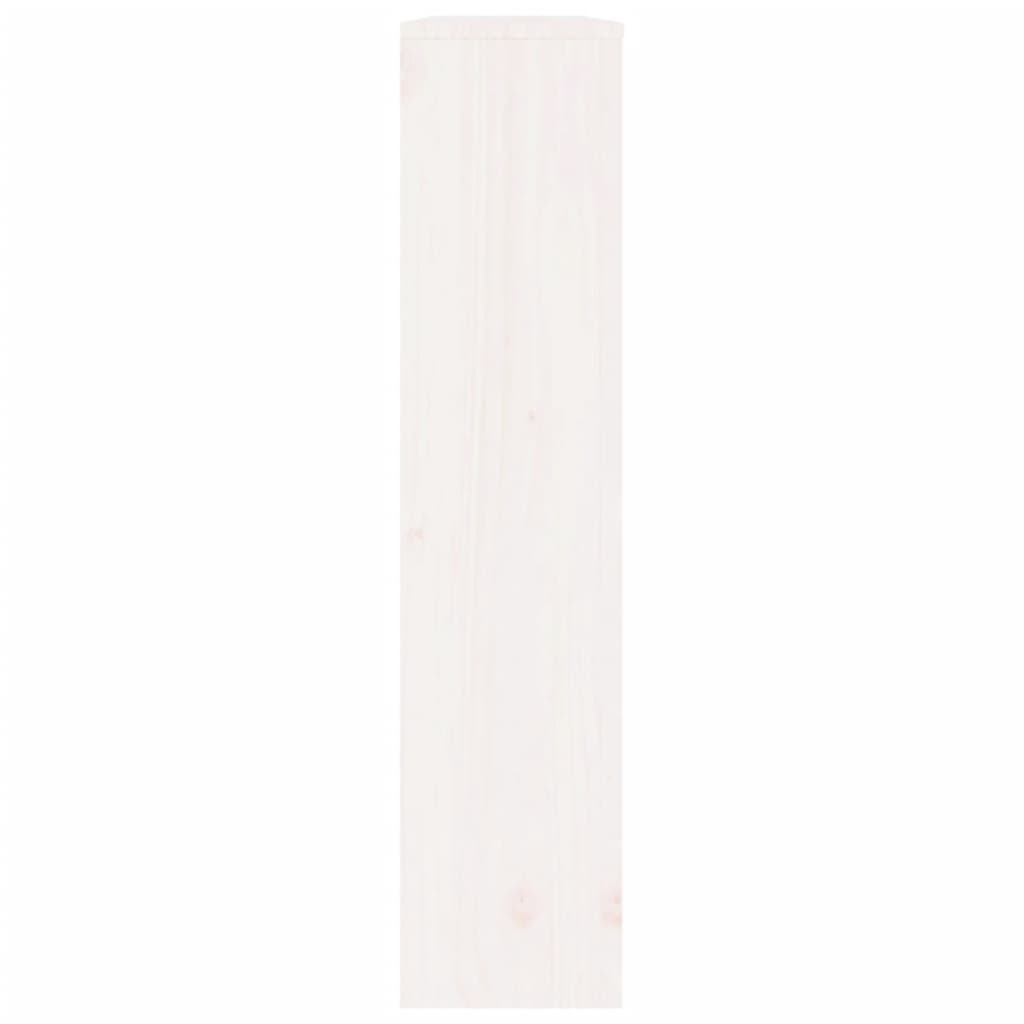 Copertura Termosifone Bianca 108,5x19x84 cm Legno Massello Pino