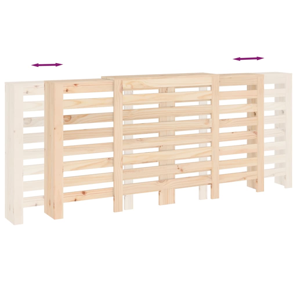 Copertura Termosifone 210x21x85 cm in Legno Massello di Pino