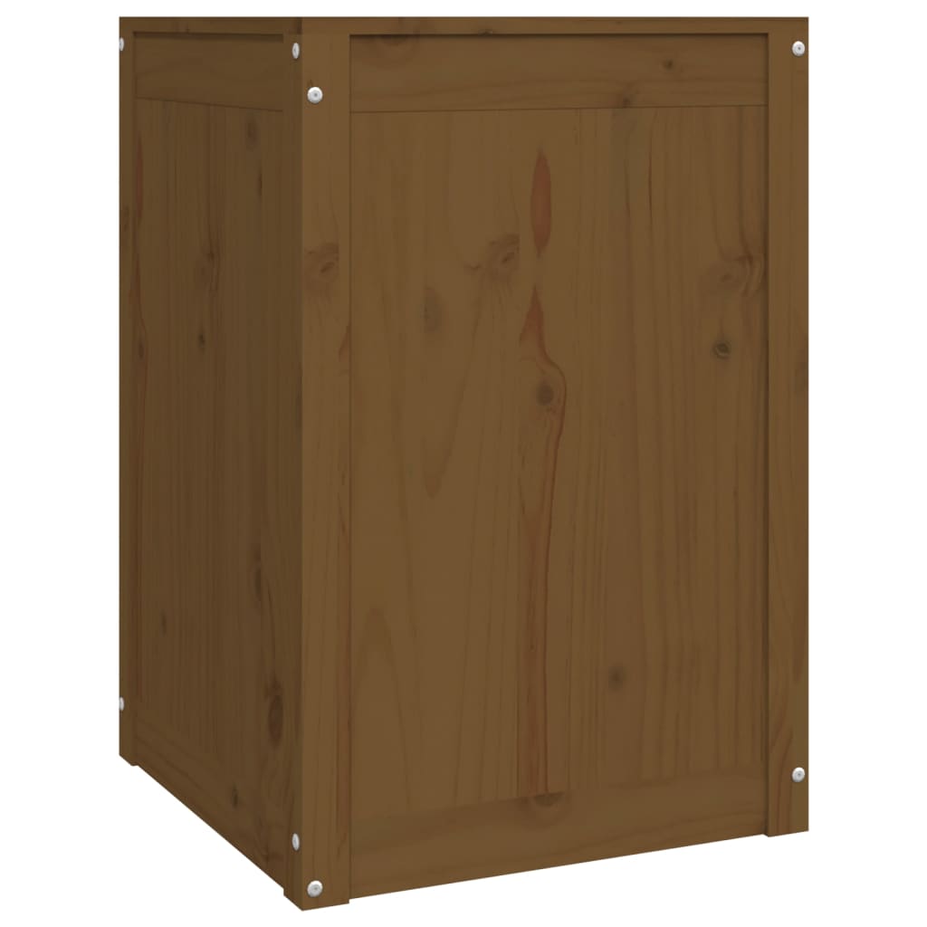 Contenitore per Bucato Ambra 44x44x66 cm Legno Massello Pino