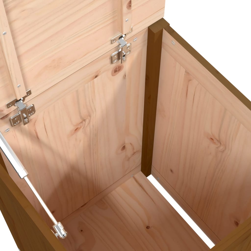 Contenitore per Bucato Ambra 44x44x66 cm Legno Massello Pino
