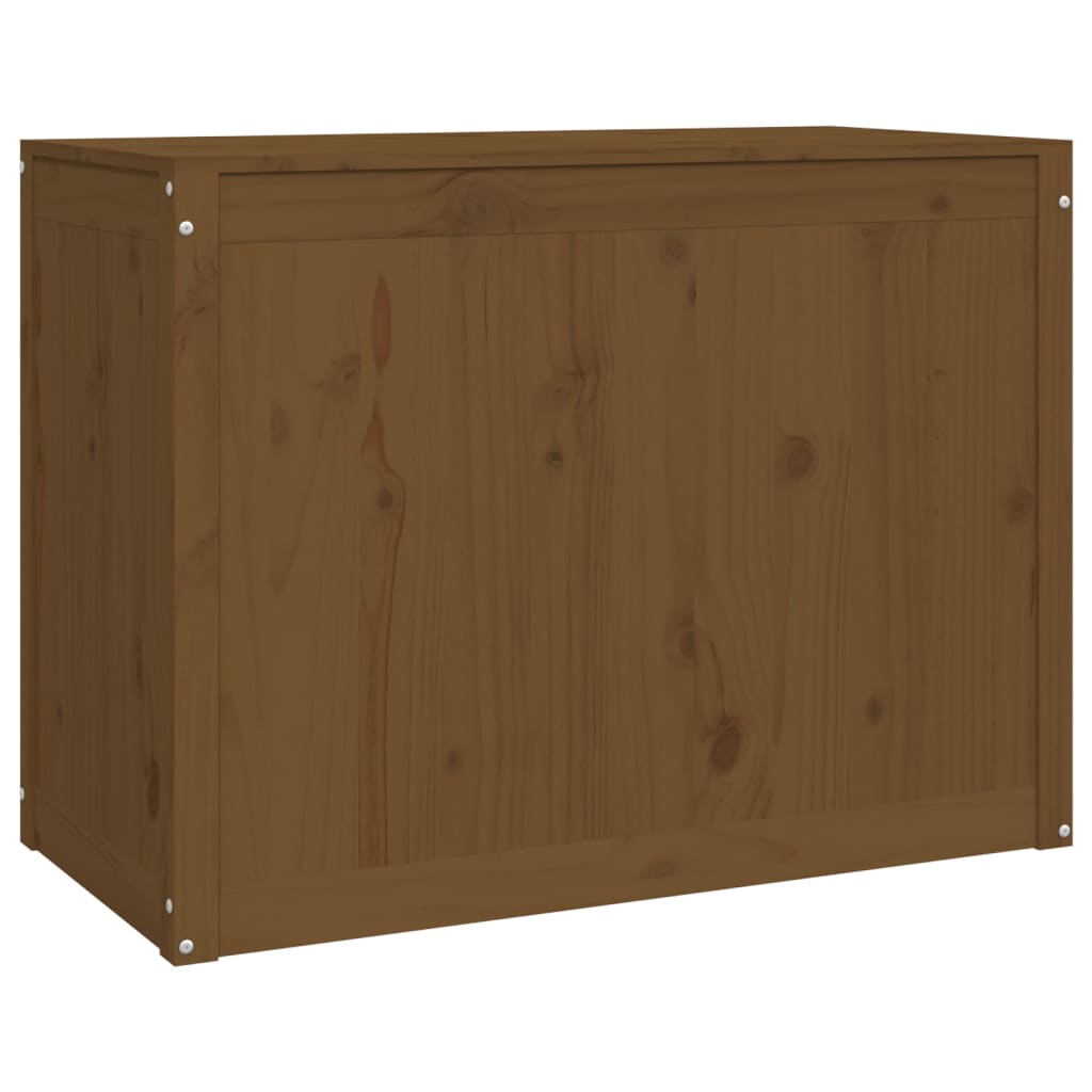 Contenitore per Bucato Ambra 88,5x44x66 cm Legno Massello Pino