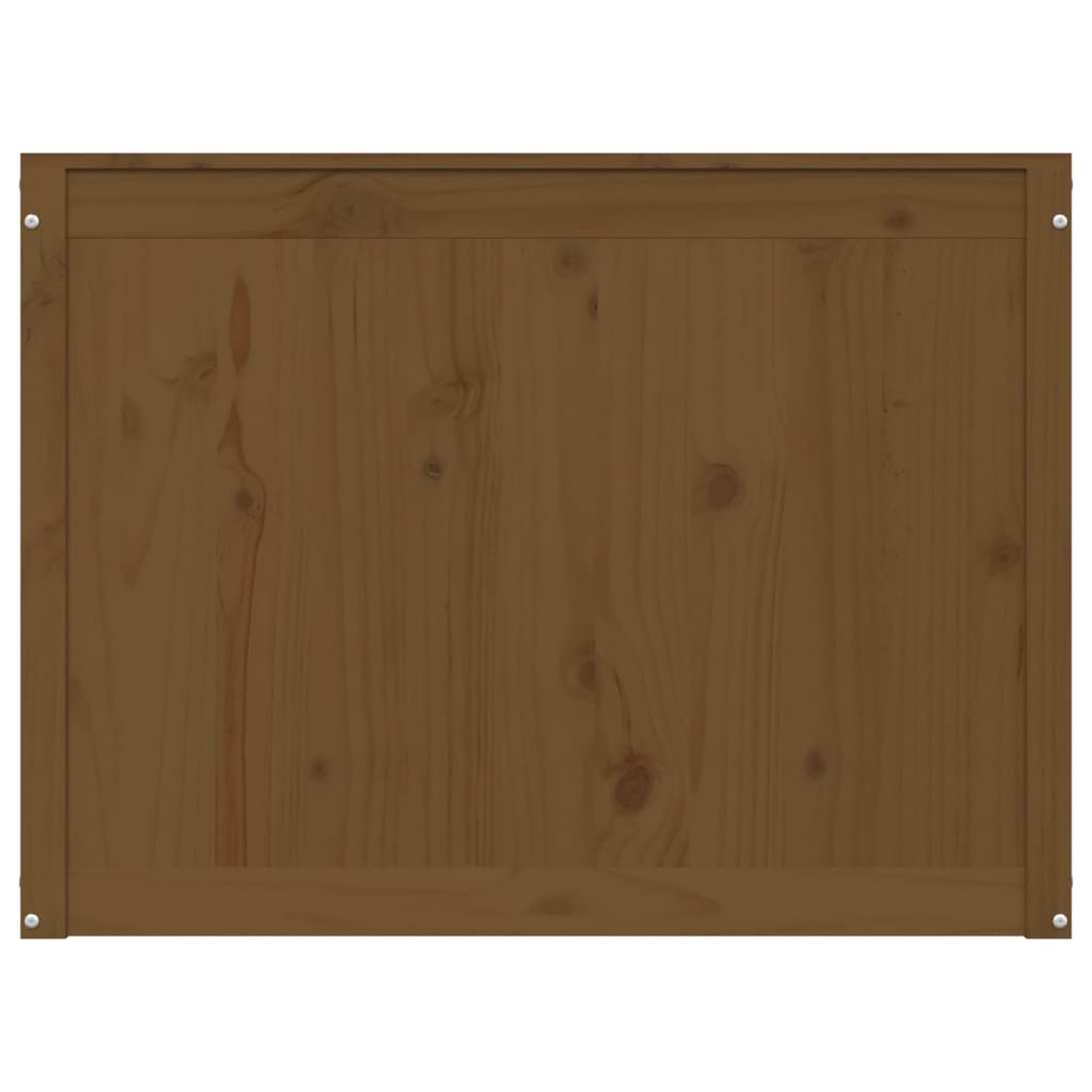 Contenitore per Bucato Ambra 88,5x44x66 cm Legno Massello Pino