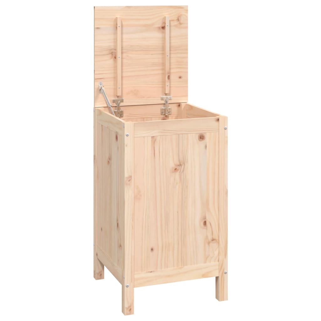 Contenitore per Bucato 44x44x76 cm Legno Massello Pino