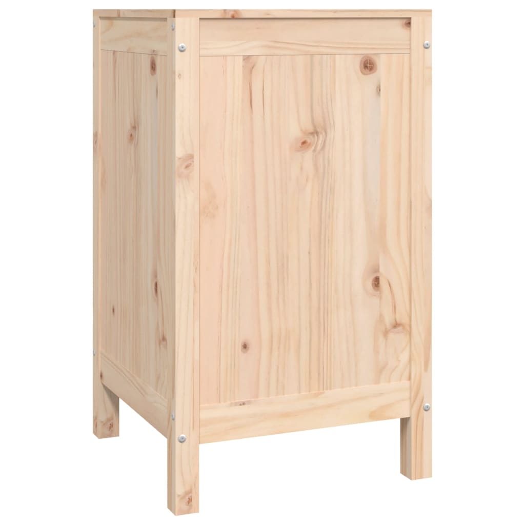 Contenitore per Bucato 44x44x76 cm Legno Massello Pino