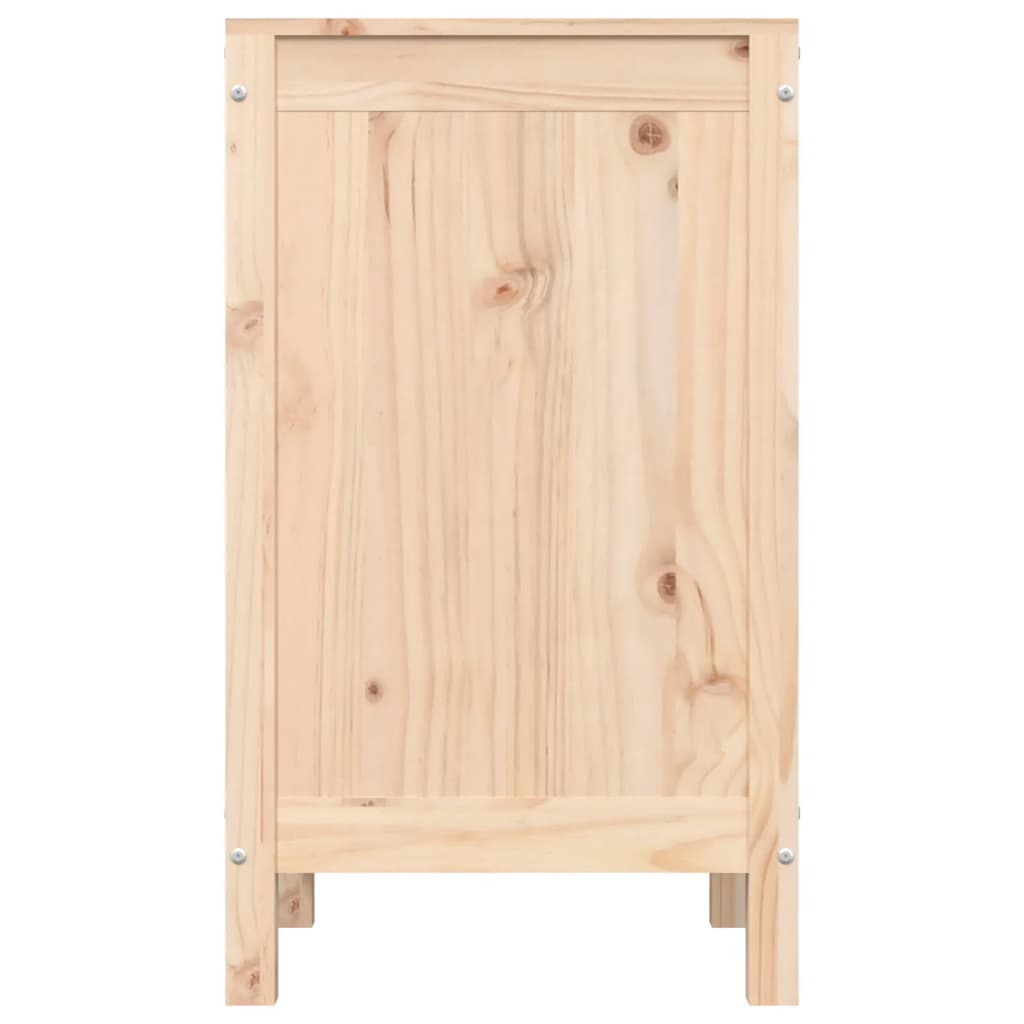Contenitore per Bucato 44x44x76 cm Legno Massello Pino
