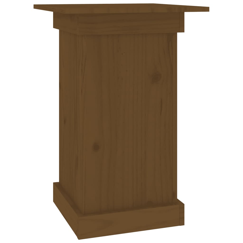 Portafiori Marrone Ambra 40x40x60 cm in Legno Massello di Pino