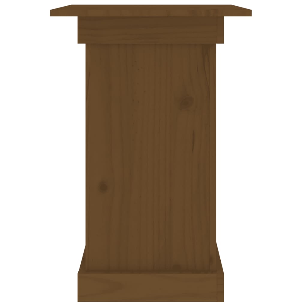 Portafiori Marrone Ambra 40x40x60 cm in Legno Massello di Pino