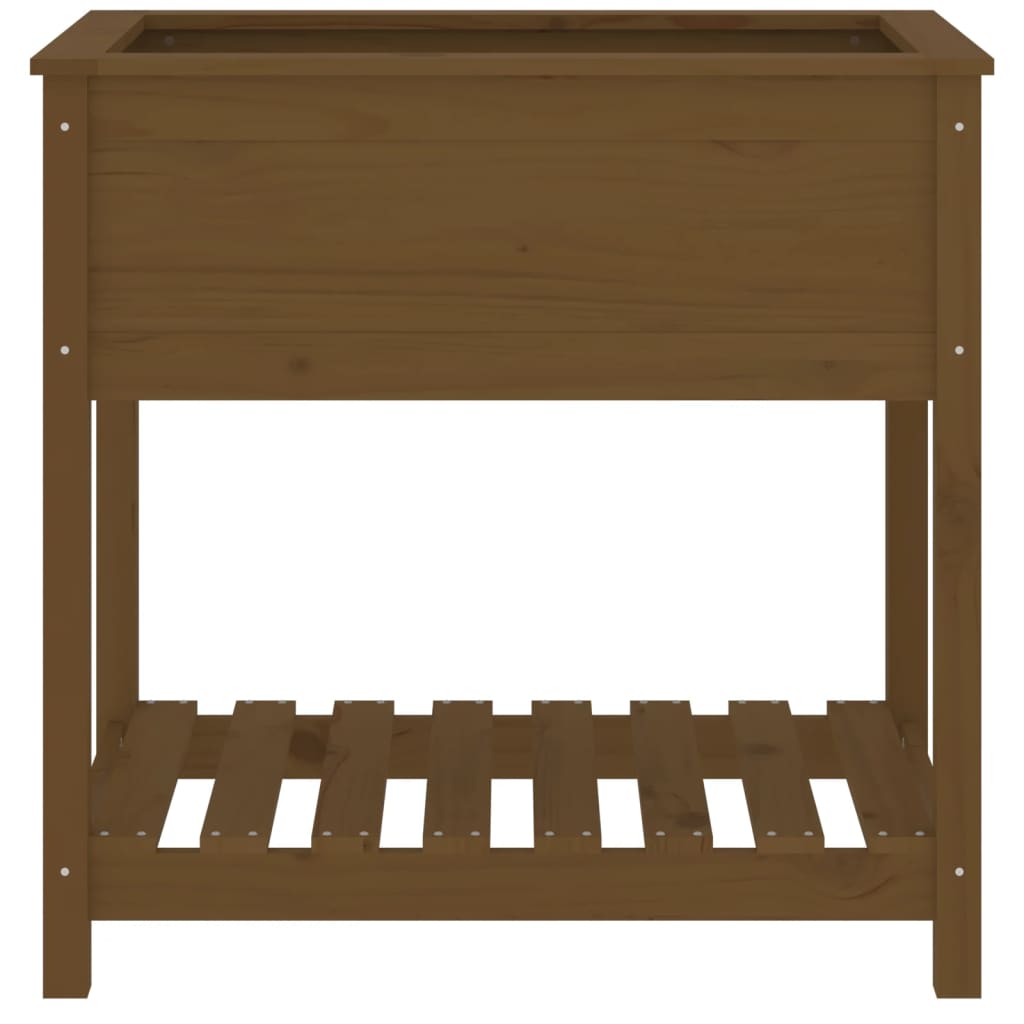 Fioriera con Mensola Ambra 82,5x54x81 cm in Legno Massello Pino