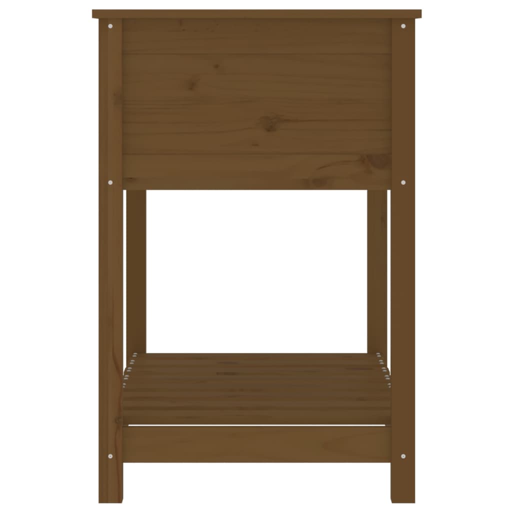 Fioriera con Mensola Ambra 82,5x54x81 cm in Legno Massello Pino