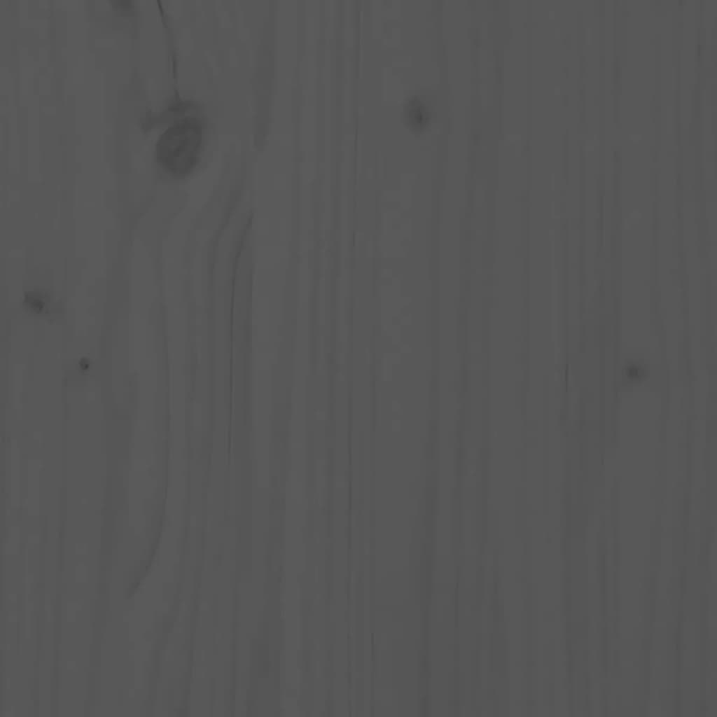 Compostiera Grigia 63,5x63,5x77,5 cm in Legno Massello di Pino