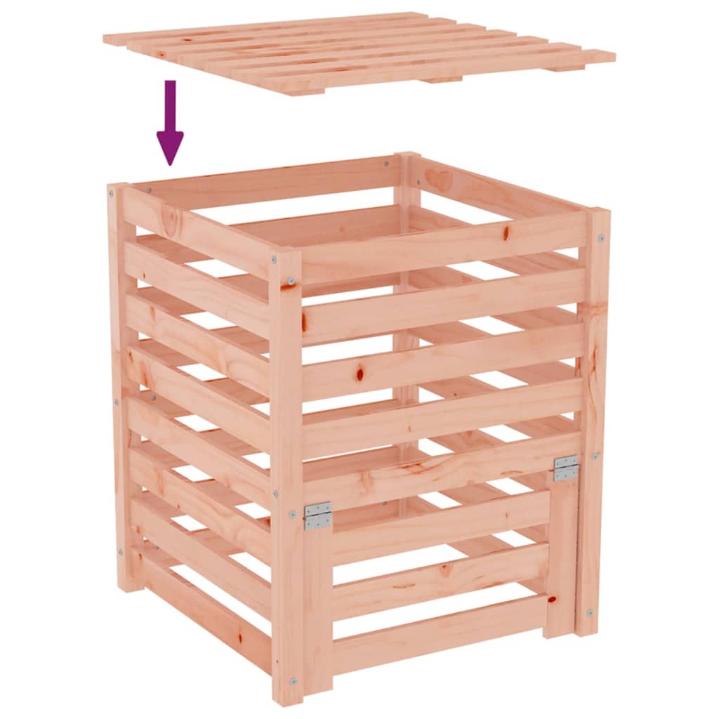 Compostiera 63,5x63,5x77,5 cm in Legno Massello di Douglas