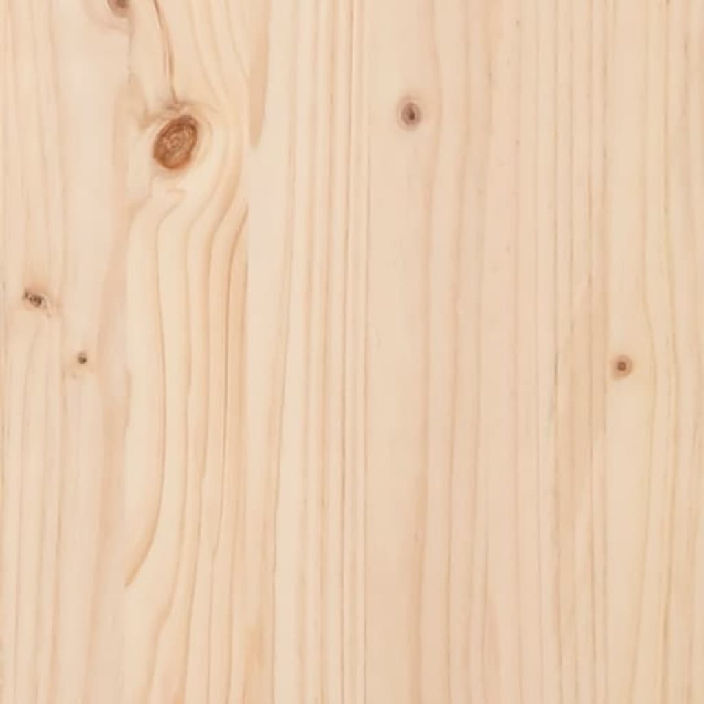 Set Cassette da Giardino 3 pz in Legno Massello di Pino