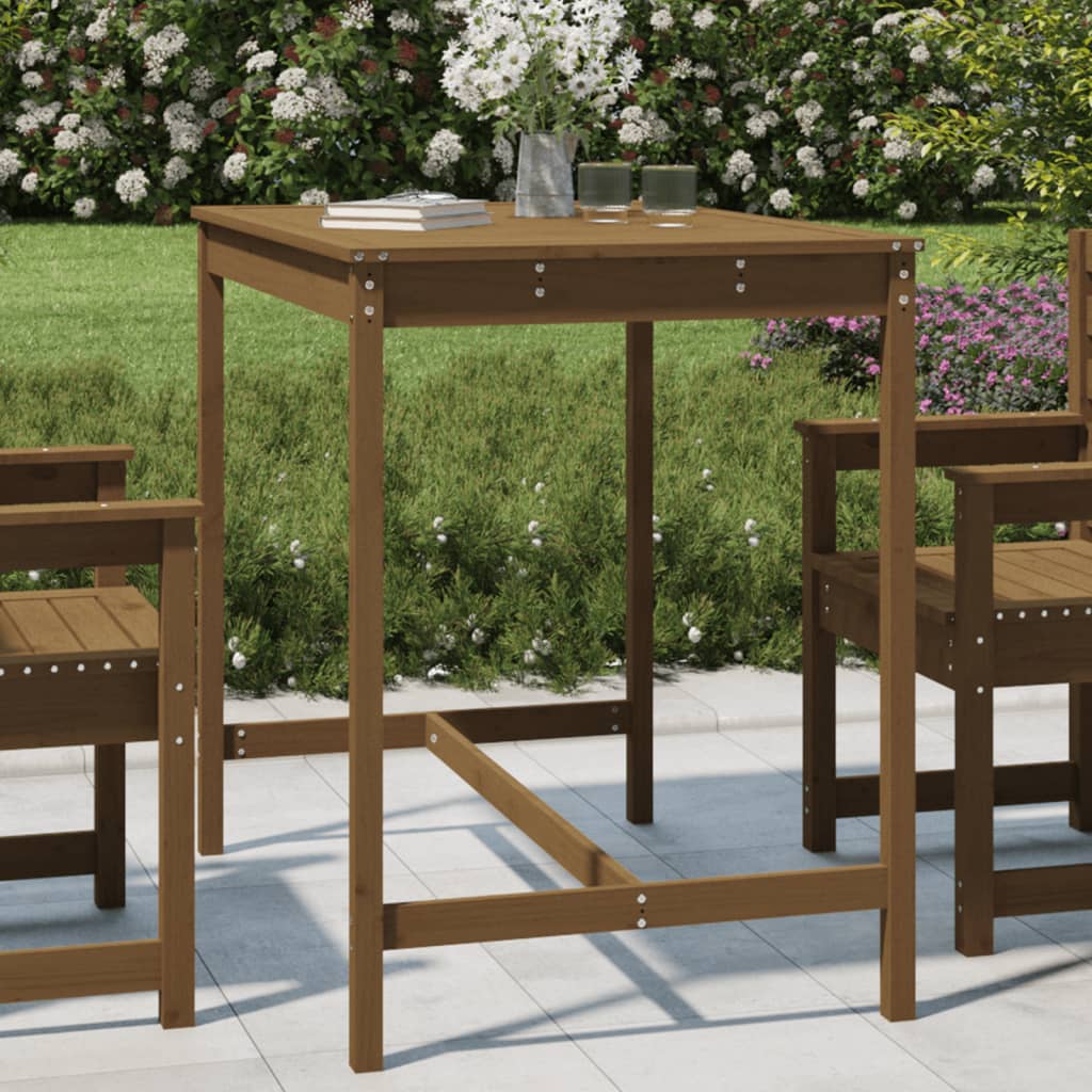 Tavolo da Giardino Ambra 121x82,5x110 cm Legno Massello di Pino