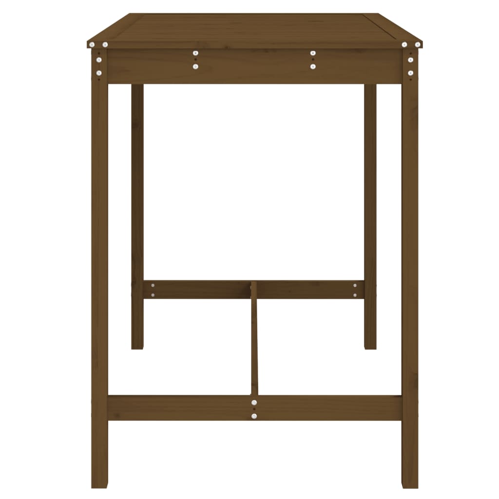 Tavolo da Giardino Ambra 121x82,5x110 cm Legno Massello di Pino