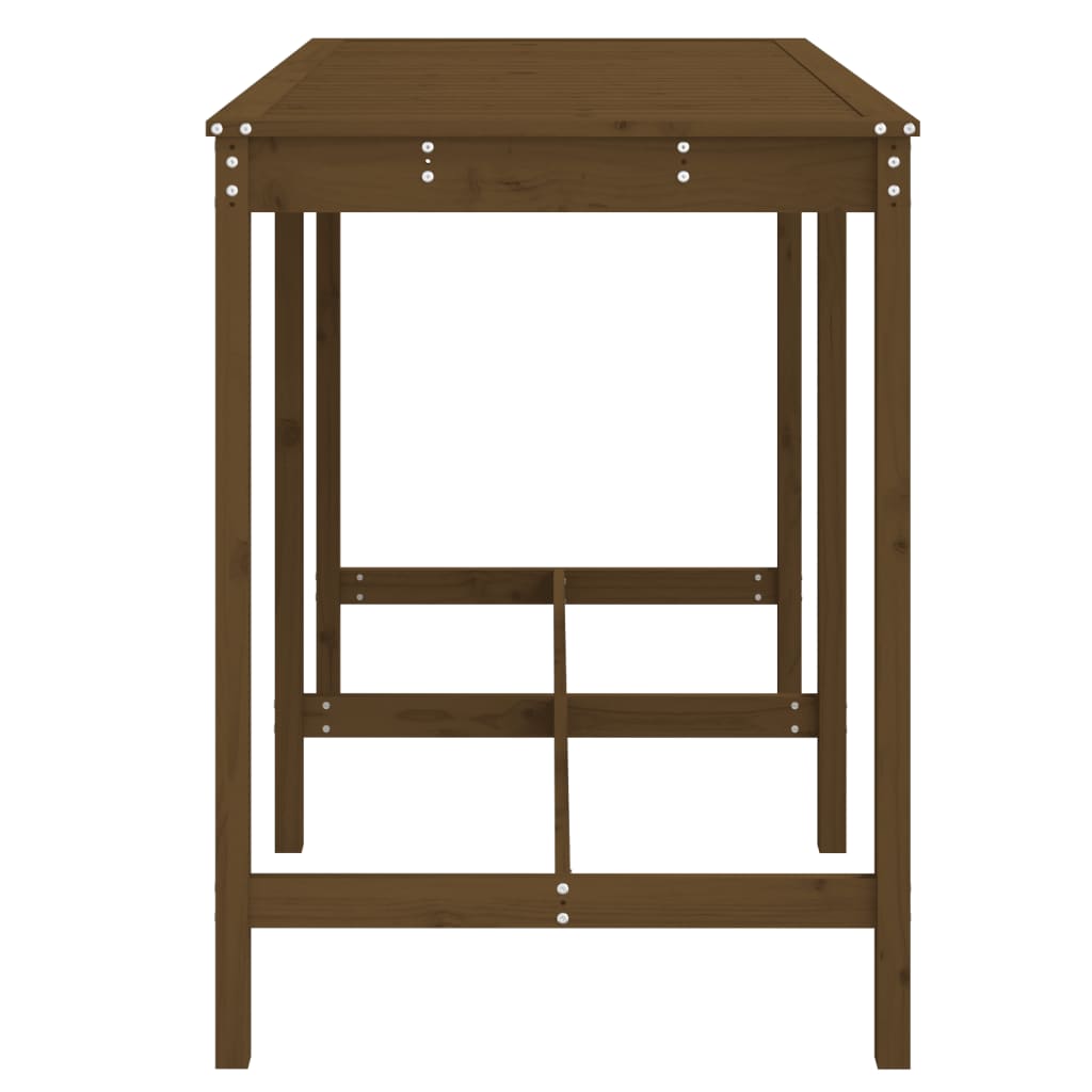 Tavolo da Giardino Ambra 159,5x82,5x110cm Legno Massello Pino