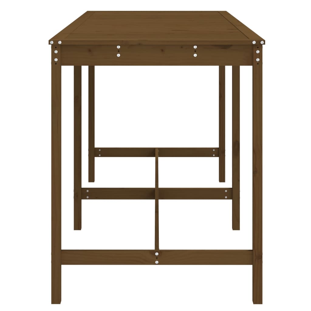 Tavolo da Giardino Ambra 203,5x90x110cm Legno Massello di Pino