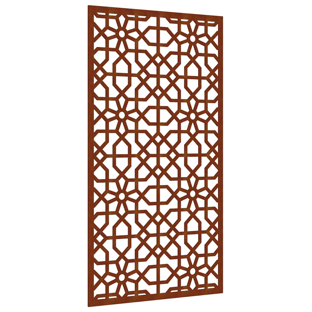 Decorazione Muro da Giardino 105x55 cm Moresco Acciaio Corten