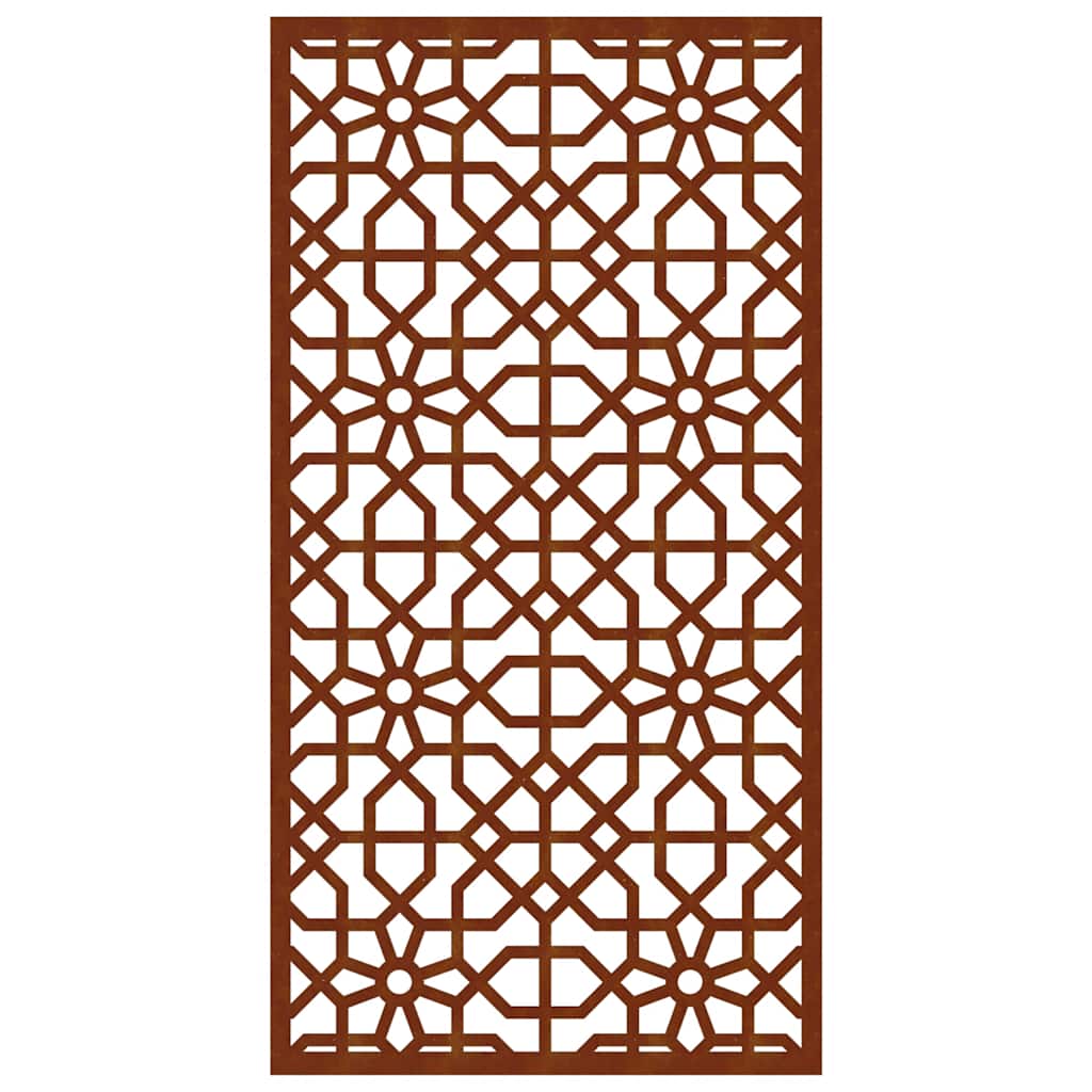 Decorazione Muro da Giardino 105x55 cm Moresco Acciaio Corten