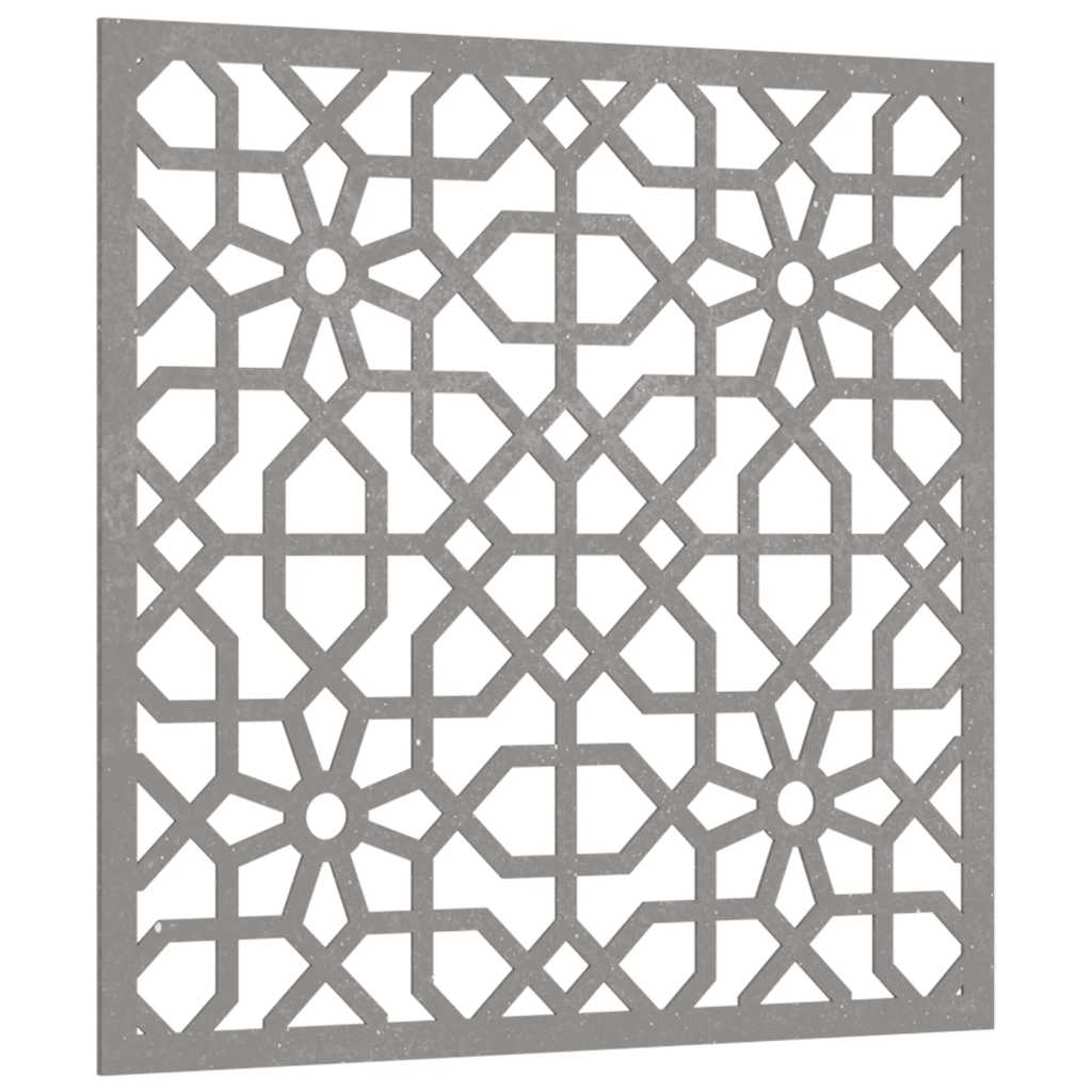 Decorazione Muro da Giardino 55x55 cm Moresco Acciaio Corten