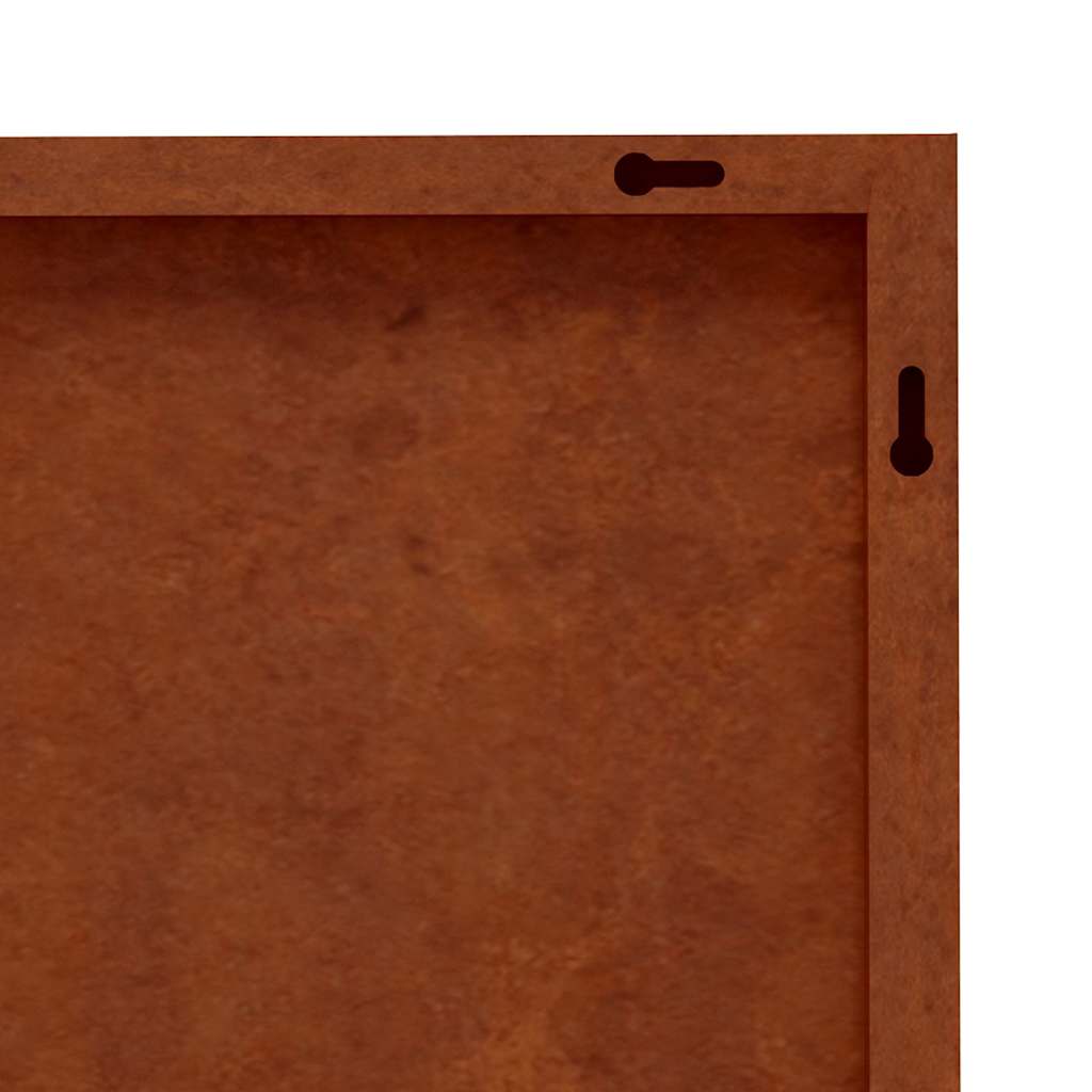Decorazione Muro da Giardino 55x55 cm Sole in Acciaio Corten