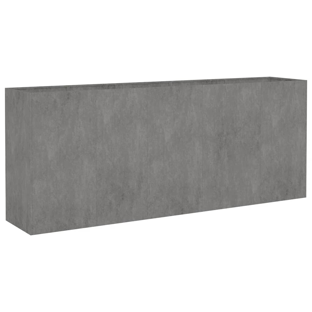 Fioriera Rialzata da Giardino 200x40x80 cm in Acciaio Corten