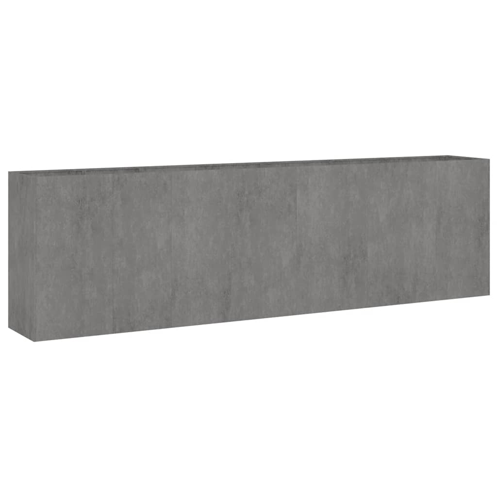 Fioriera Rialzata da Giardino 280x40x80 cm in Acciaio Corten