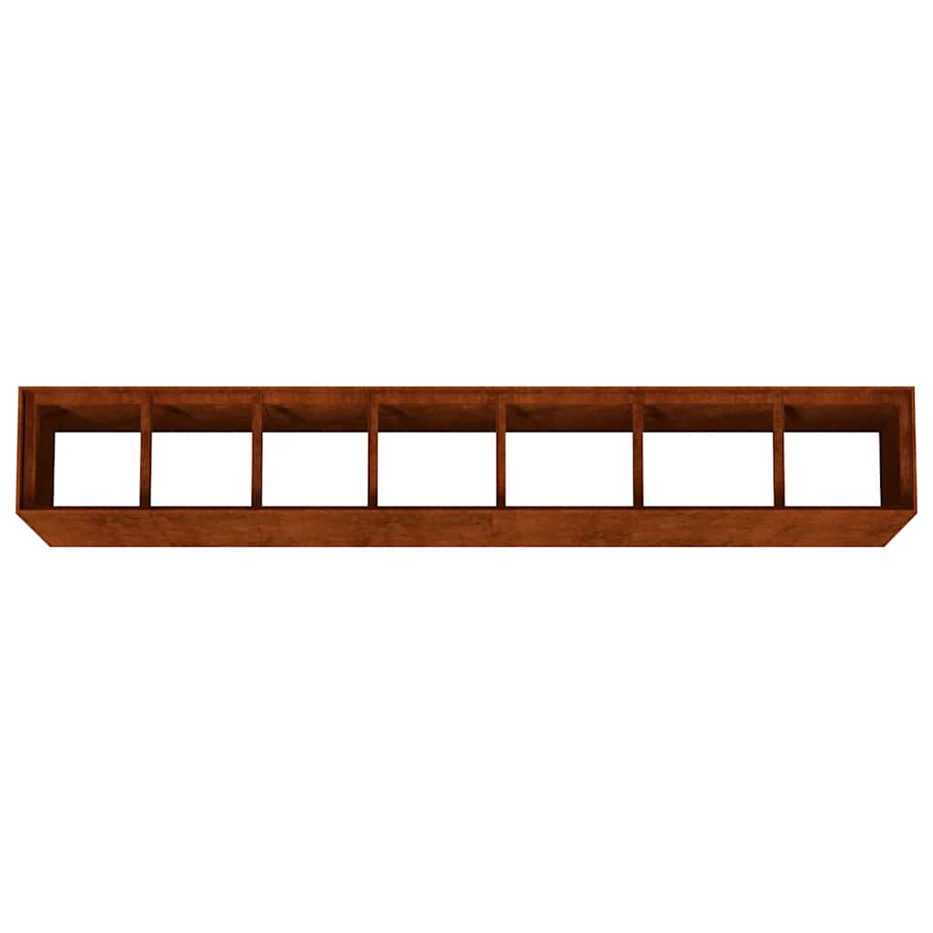 Fioriera Rialzata da Giardino 280x40x80 cm in Acciaio Corten