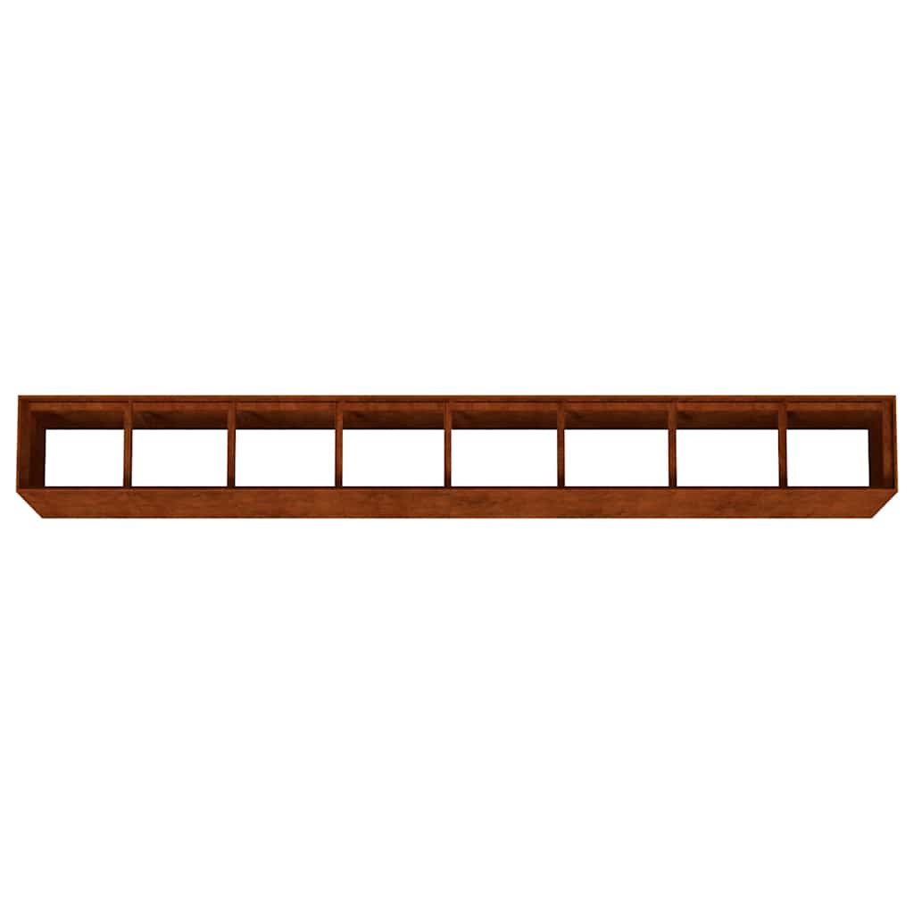 Fioriera Rialzata da Giardino 360x40x80 cm in Acciaio Corten